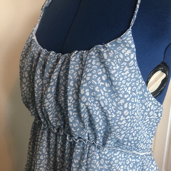 Blue and white print dress - Picture 6 of 7